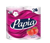 Т/Бумага PAPIA Клубничная мечта 3сл/4рул/14бл. в уп ББ01368