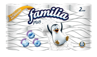 Туалетная бумага FAMILIA PLUS Белая  8 шт 4604857000150