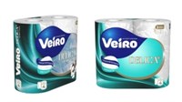 Бумага туалетная ароматизированная Veiro DELICATE, БЕЛЫЙ, 3-сл., 17,5м, 4 рулона 4670024937451