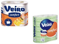 Туалетная бумага Veiro Comfort 2 слоя 4 рулона 4607075797413