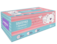 AMRA детские платочки бумажные двухслойные белые в коробке 4640072351158
