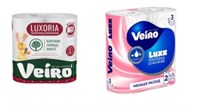 Veiro Полотенца бумажные ролевое Luxoria 3-слойные Белые 2 рулона 4670024935259