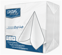 Бумажные салфетки Gratias Push Soft двухслойные 33 х 33 см 50 шт 4630142733144
