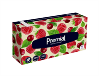 PREMIAL Салфетки бумажные 2-х сл  белые в коробке 100шт 4607016281247