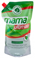 Жидкость для мытья посуды MamaUltimate Зеленый чай запасной блок, 1л 8809193049320