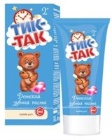Зубная паста детская Свобода Тик-Так Bubble gum (2+) 62 г 4600936241896