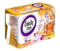 Emily STYLE PREMIUM прокладки критика анионовые NORMAL 10шт УЛЬТРАТОНКИЕ, с бортиками 4620739982192