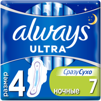Прокладки Always Ultra Night 6 капель 7 штук 4015400041603