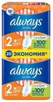 Прокладки Always Ultra DUO Normal 4 капли 20 штук 4015400041627