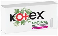 КОТЕКС Тампоны 16шт Natural  Супер    *12* 5029053577401