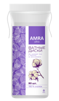 Ватные диски AMRA 80 штук 4607016282459