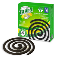 Спирали  от комаров ТАЙГА УГОЛЬНЫЕ    10шт   *30 4607017946862