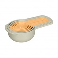 Набор мерных ложек 5шт Микс 2 Св-серый/Оранжевый 4620119434099