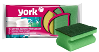 Губки для посуды York Профилированные 3 штуки 5903355000273