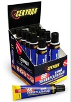 Клей универсальный особопрочный Секунда 30 мл в шоу-боксе 10 шт 4606055974059