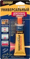 Клей универсальный быстрый Секунда 30 мл в шоу-боксе 10 шт 4606055968447