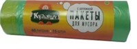 Пакеты для мусора с завязками Кузьмич 60 л 15 штук 4607053362237