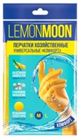 LEMON MOON перчатки хозяйственные КОМФОРТ с напылением M) (100) 4610093081211