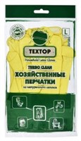 ТЕХТОР  Перчатки хозяйственные Turbo Clean c х/б напыл.,( L) 4607135110824