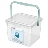 ВЕДРО ДЛЯ СТИРАЛЬНОГО ПОРОШКА 235х210х162 ММ, 5,3Л (бесцветный) 4680014231674