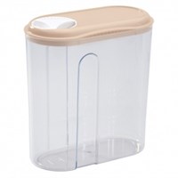 ЁМКОСТЬ ДЛЯ СЫПУЧИХ ПРОДУКТОВ С ДОЗАТОРОМ 1,5Л (Бежевый) 4607016814759