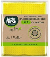 Влаговпитывающие салфетки Master FRESH 15 х 18 см 3 штуки 4620739977938