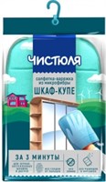 Салфетка-варежка из микрофибры Чистюля Шкаф-купе за 3 минуты 16 х 23 см 4601892008523
