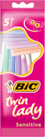 Одноразовый станок для бритья Bic Twin Lady Sensitive женский 5 штук 3086127500934