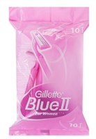 Одноразовый станок для бритья Gillette Blue II женский 10 штук 8700216297424