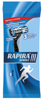 Одноразовый мужской бритвенный станок Rapira Sprint 3 4601236001661