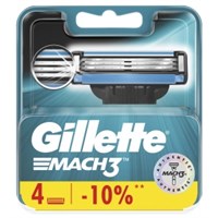 Сменные кассеты для бритья Gillette Mach3 4 штуки 3014260243531