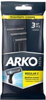 Одноразовый станок для бритья Arko Men Стандарт 2 лезвия 3 штуки 8690506414139