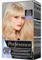 Краска для волос L'Oreal Paris Preference тон 10.1 Хельсинки очень очень светло-русый пепельный 3600523948680