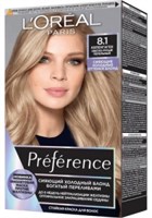 Краска для волос L'Oreal Paris Preference тон 8.1 Копенгаген светло-русый пепельный Холодные оттенки 3600523948536