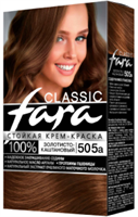 Краска для волос Fara Classic тон 505а Золотистый каштан 4607014958851