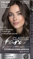 Краска для волос FARA Classic  536 Русый пепельно- коричневый 4650212709329