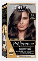 Краска для волос L'Oreal Paris Preference тон 3 Бразилия Темно-Каштановый 3600521355312