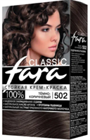 Краска для волос Fara Classic тон 502 Темно-коричневый 4607014958790