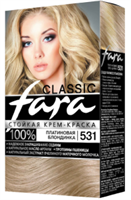 Краска для волос Fara Classic тон 531 Платиновая блондинка 4607014959087