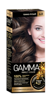 Крем-краска для волос Gamma Perfect Color тон 6.0 Темно-русый, 100мл 4600936171513
