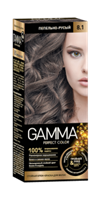 Крем-краска для волос Gamma Perfect Color тон 8.1 Пепельно-русый, 100мл 4600936171476
