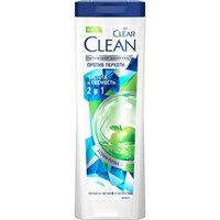 Шампунь и бальзам-ополаскиватель CLEAR Clean 2 в 1 Чистота и свежесть 365 мл 8714100910375