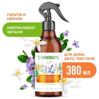 Освежитель воздуха Synergetic Пачули и нероли 380 мл 4607971454373