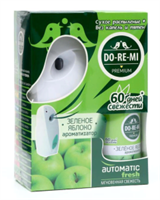 Комплект Автоматический освежитель ДО-РЕ-МИ Премиум Зеленое яблоко 4600171531967