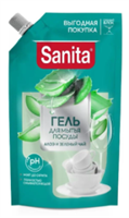 Гель для мытья посуды Sanita Алоэ и зеленый чай, 900г 4602984022076