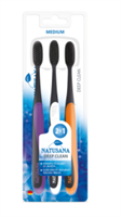 NATUSANA зубная щетка Deep Clean средней жесткости 2+1 4607817361605