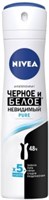 Дезодорант спрей Nivea Pure Невидимая защита для черного и белого 150 мл 4605698000576
