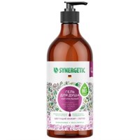 Биоразлагаемый Натуральный Гель для душа Synergetic Цветущий Инжир и Лотос  750мл 4607971452911