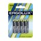 Ergolux Alkaline   ААА щелочная батарейка, 1.5В 4шт   LR03 BL-4 4895117871027