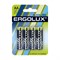 Ergolux Alkaline   АА   щелочная батарейка, 1.5В 4шт  LR6 BL-4 4895117870983